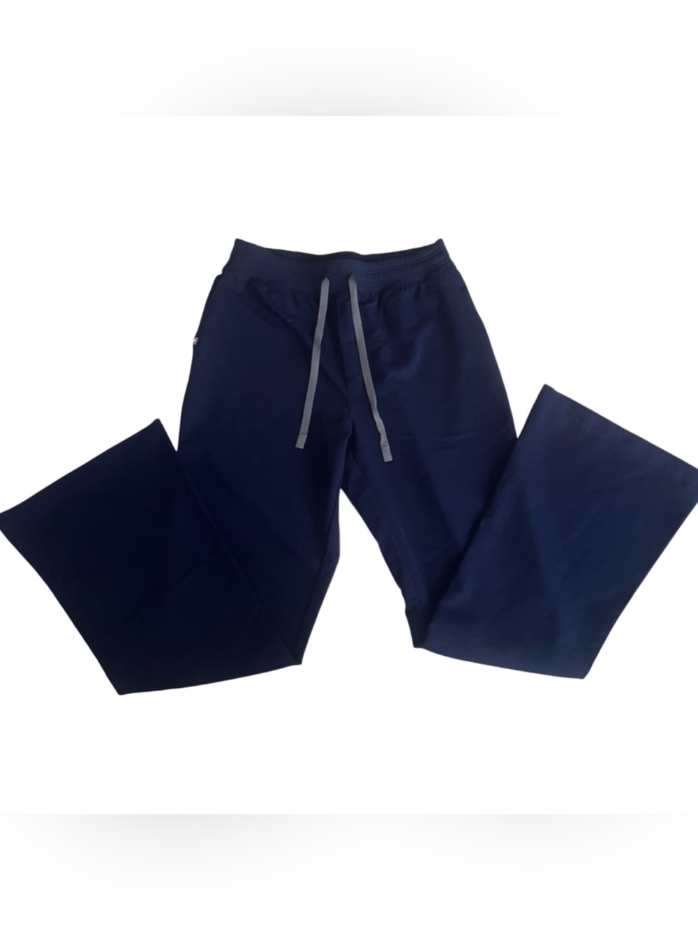 EUC Figs Flare Leg Scrub Pant Navy Blue Large Tall Basic Healthcare